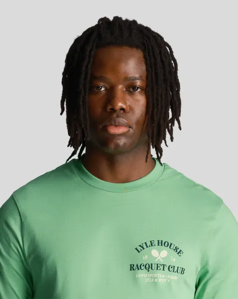 Racquet Club Graphic T-Shirt X156 Lawn Green 