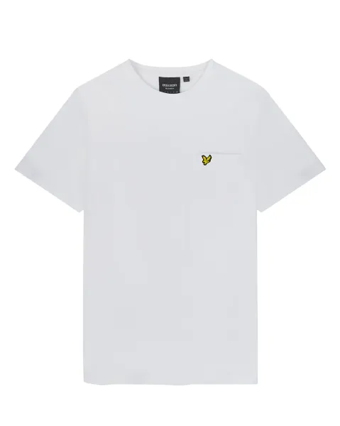 Plain Pique Pocket T-Shirt 626 White 