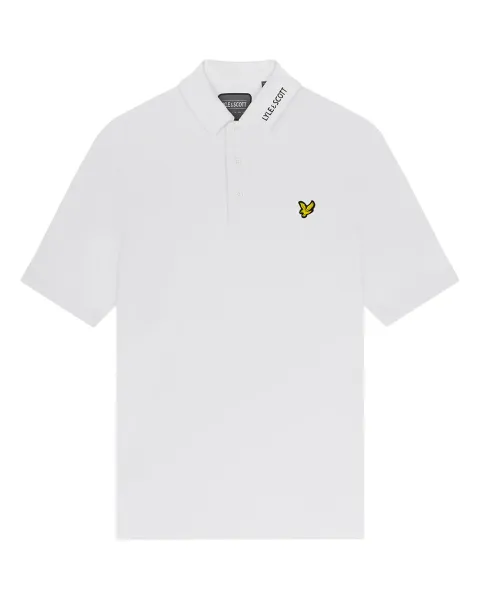Tech Collar Logo Polo Shirt 626 White 