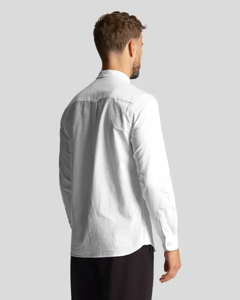 Slim Fit Poplin Shirt 626 WHITE 