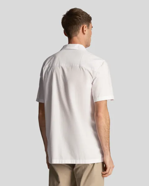 Cotton Poplin Resort Shirt 626 White 